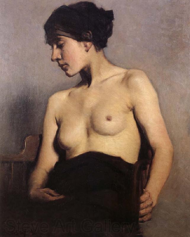 Hugh Ramsay Seated nude Spain oil painting art